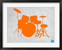 Orange Drum Set Fine Art Print