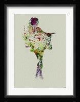 Kimono Dancer 2 Framed Print