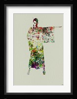 Kimono Dancer 4 Framed Print