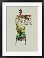 Kimono Dancer 4 Framed Print