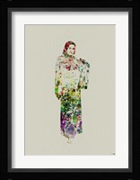 Kimono Dancer 5 Framed Print