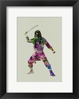 Ninja Watercolor 2 Fine Art Print
