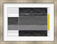 Abstract Grey and Yellow Fine Art Print