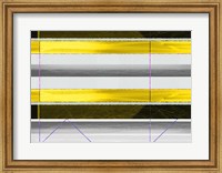 Abstract Yellow Parallels Fine Art Print