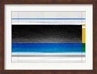 Abstract Blue Black and yellow Fine Art Print