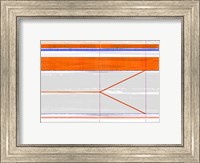 Abstract Orange and Grey Fine Art Print