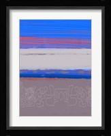 Abstract  Blue View 1 Framed Print