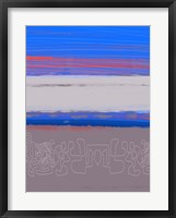Abstract  Blue View 1 Framed Print