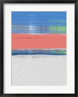 Abstract  Blue View 2 Framed Print