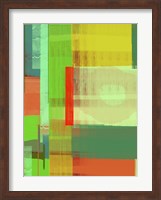 Green and Brown Abstract 3 Fine Art Print