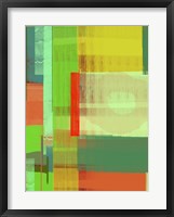 Green and Brown Abstract 3 Framed Print