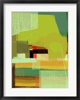 Green and Brown Abstract 5 Framed Print