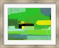 Green and Brown Abstract 6 Fine Art Print