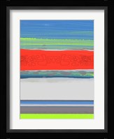 Abstract  Blue View 4 Framed Print