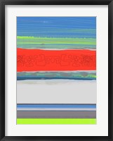 Abstract  Blue View 4 Framed Print