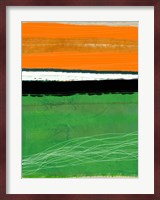 Orange and Green Abstract 1 Fine Art Print