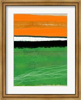 Orange and Green Abstract 1 Fine Art Print