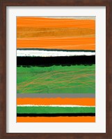 Orange and Green Abstract 2 Fine Art Print