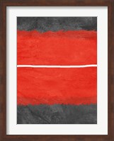 Grey and Red Abstract 2 Fine Art Print