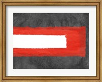 Grey and Red Abstract 6 Fine Art Print