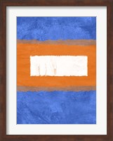 Blue and Orange Abstract Theme 1 Fine Art Print