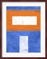 Blue and Orange Abstract Theme 2 Fine Art Print