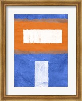 Blue and Orange Abstract Theme 2 Fine Art Print