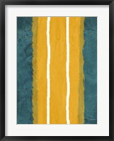 Green and Yellow Abstract Theme 2 Framed Print
