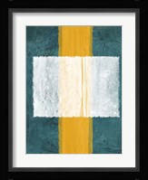 Green and Yellow Abstract Theme 3 Framed Print