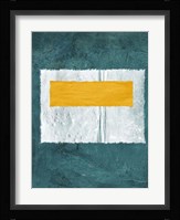 Green and Yellow Abstract Theme 4 Framed Print