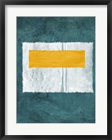 Green and Yellow Abstract Theme 4 Framed Print