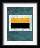 Green and Yellow Abstract Theme 5 Framed Print