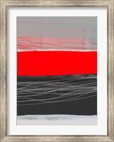 Abstract Stripe Theme Red Fine Art Print