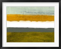 Abstract Stripe Theme Yellow and White Fine Art Print