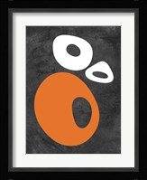 Abstract Oval Shapes 1 Framed Print