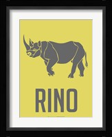 Rhino Grey Framed Print