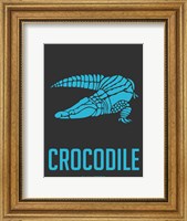 Crocodile Blue Fine Art Print