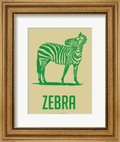 Zebra Green 2 Fine Art Print
