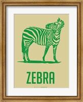 Zebra Green 2 Fine Art Print