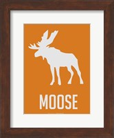 Moose White Fine Art Print