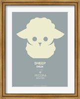 Yellow Sheep Multilingual Fine Art Print