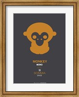 Orange Monkey Multilingual Fine Art Print