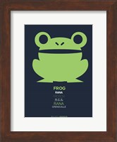 Green Frog Multilingual Fine Art Print