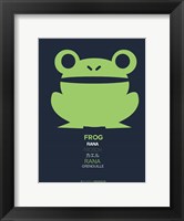 Green Frog Multilingual Fine Art Print