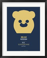 Yellow Bear Multilingual Fine Art Print