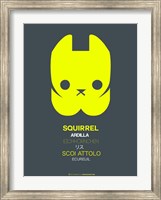 Yellow Squirrel Multilingual Fine Art Print