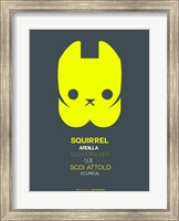 Yellow Squirrel Multilingual Fine Art Print