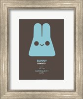 Blue Bunny Multilingual Fine Art Print
