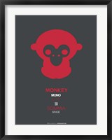 Red Mokey Multilingual Fine Art Print