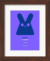 Purple Rabbit Multilingual Fine Art Print